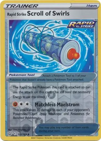 Rapid Strike Scroll of Swirls, catalogue front