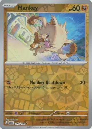 Mankey, catalogue front