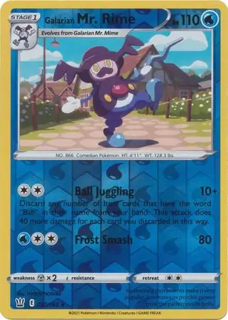 Galarian Mr. Rime, catalogue front