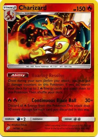 Charizard, catalogue front