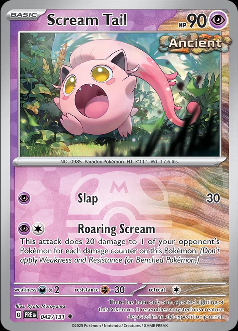 Scream Tail, catalogue front