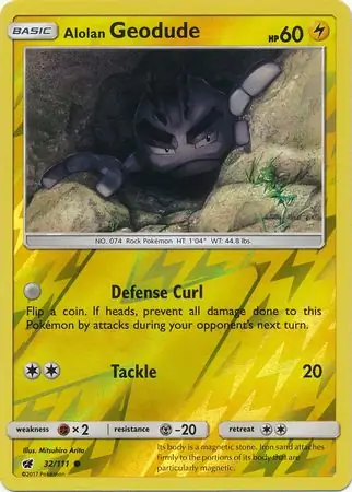 Alolan Geodude, catalogue front