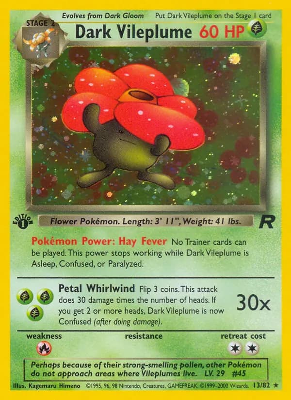 Dark Vileplume, catalogue front