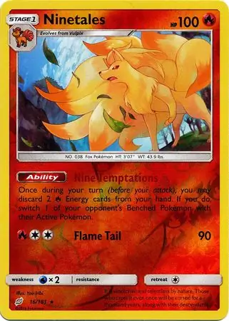 Ninetales, catalogue front