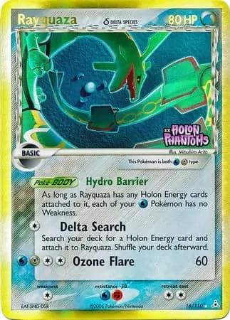 Rayquaza δ, catalogue front