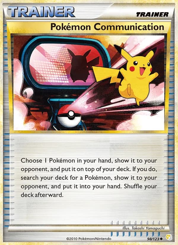 Pokémon Communication, catalogue front