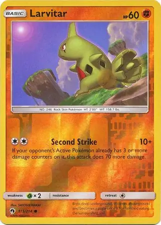 Larvitar, catalogue front