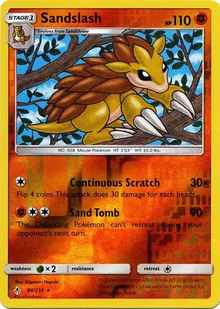 Sandslash, catalogue front