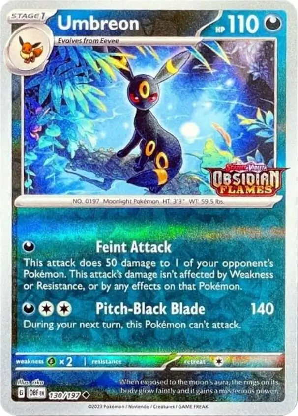 Umbreon, catalogue front