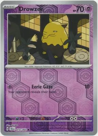 Drowzee, catalogue front