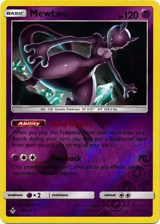 Mewtwo, catalogue front