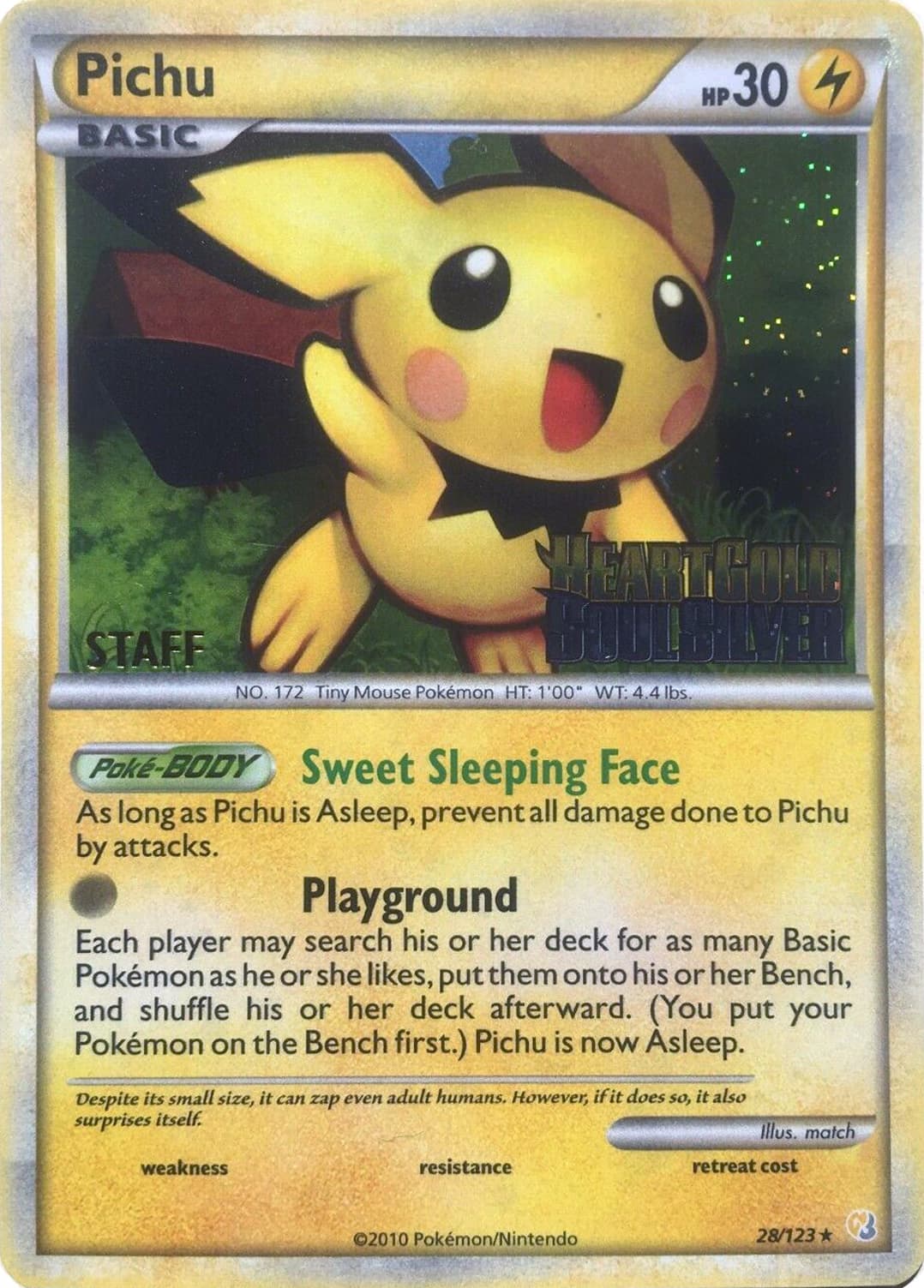 Pichu, catalogue front