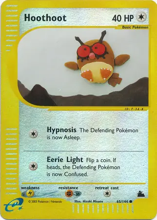 Hoothoot, catalogue front
