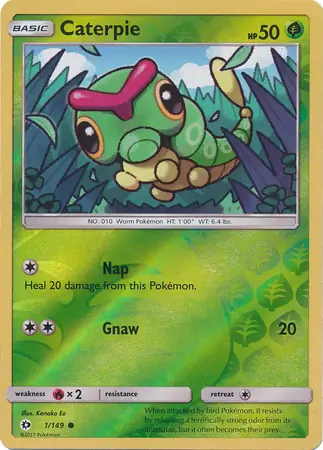 Caterpie, catalogue front