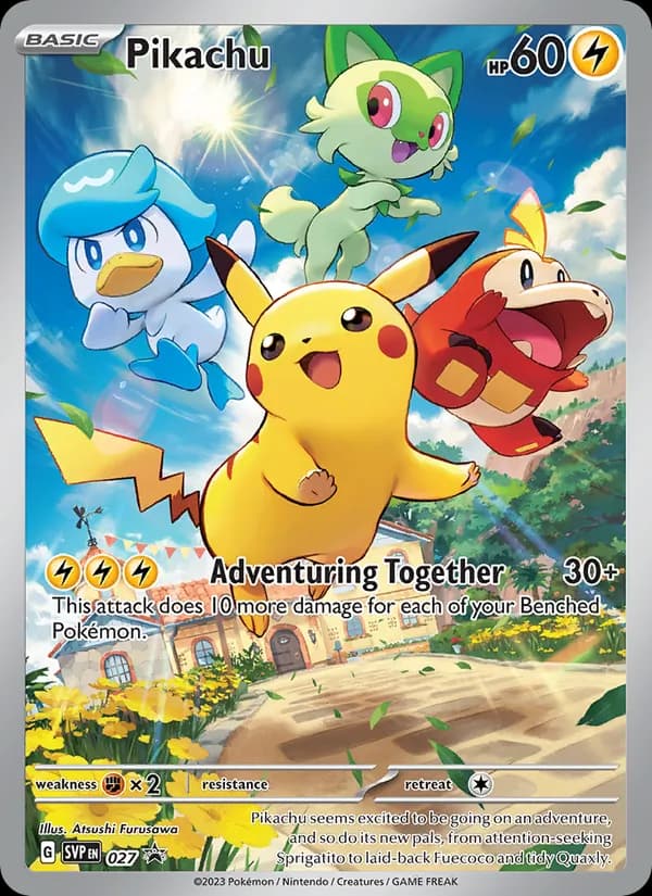 Pikachu, catalogue front