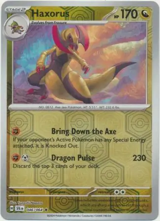 Haxorus, catalogue front