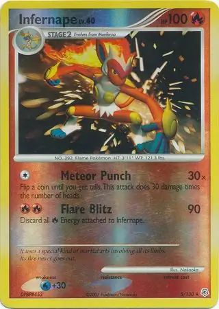 Infernape, catalogue front