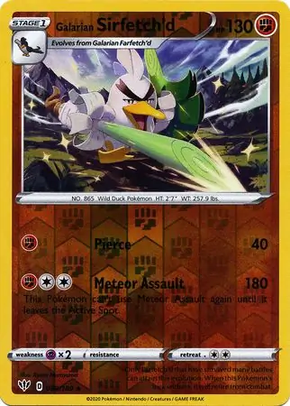 Galarian Sirfetch'd, catalogue front
