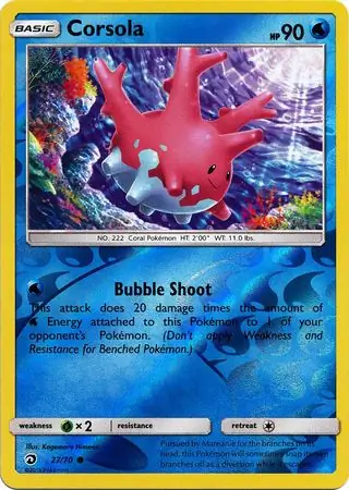 Corsola, catalogue front