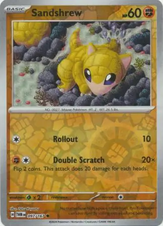 Sandshrew, catalogue front