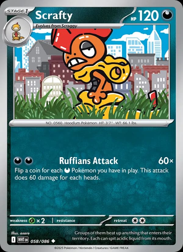 Scrafty, catalogue front