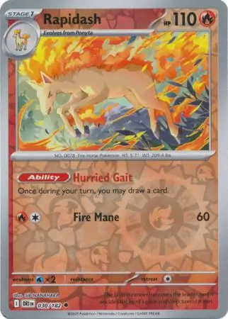 Rapidash, catalogue front
