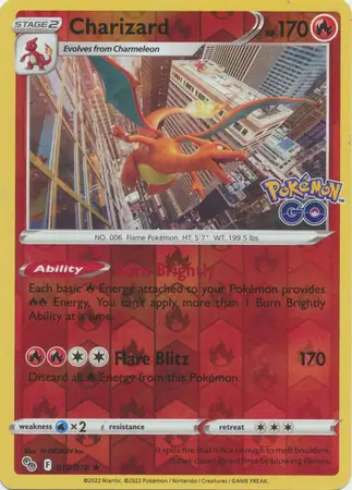 Charizard, catalogue front