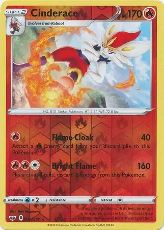 Cinderace, catalogue front