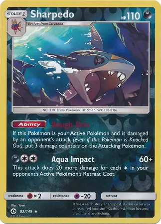 Sharpedo, catalogue front