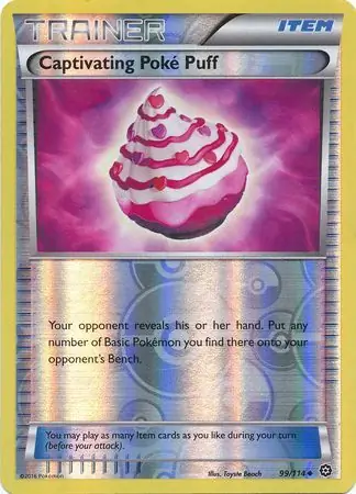 Captivating Poké Puff, catalogue front