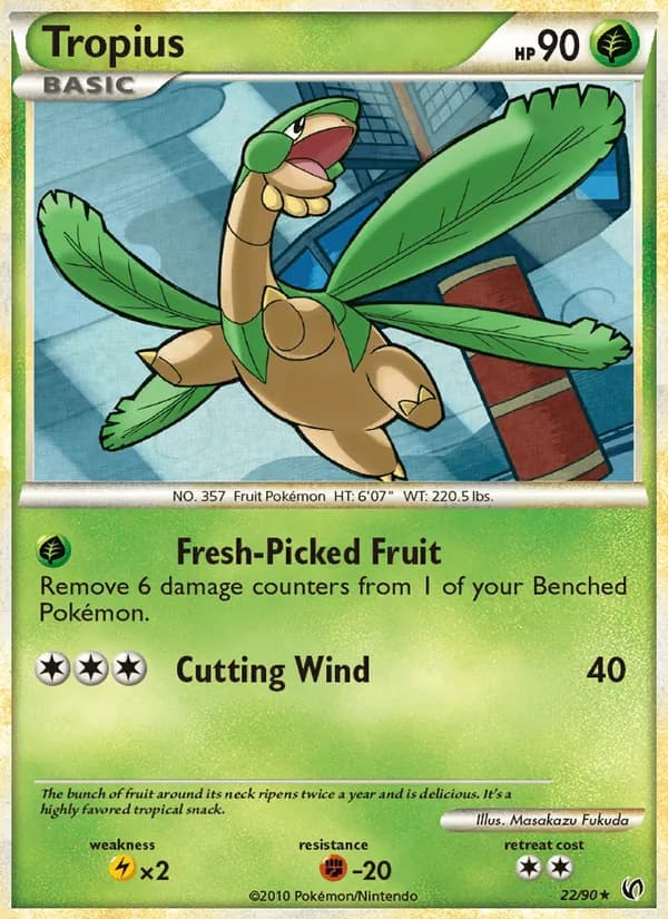 Tropius, catalogue front