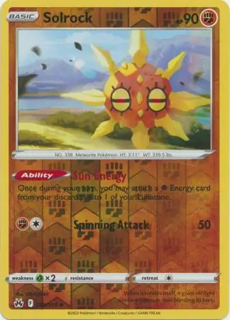 Solrock, catalogue front