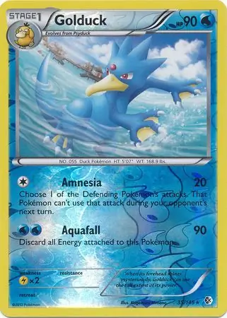 Golduck, catalogue front