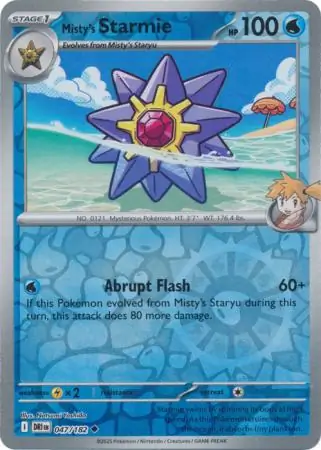Misty's Starmie, catalogue front