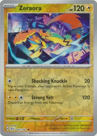 Zeraora, catalogue front