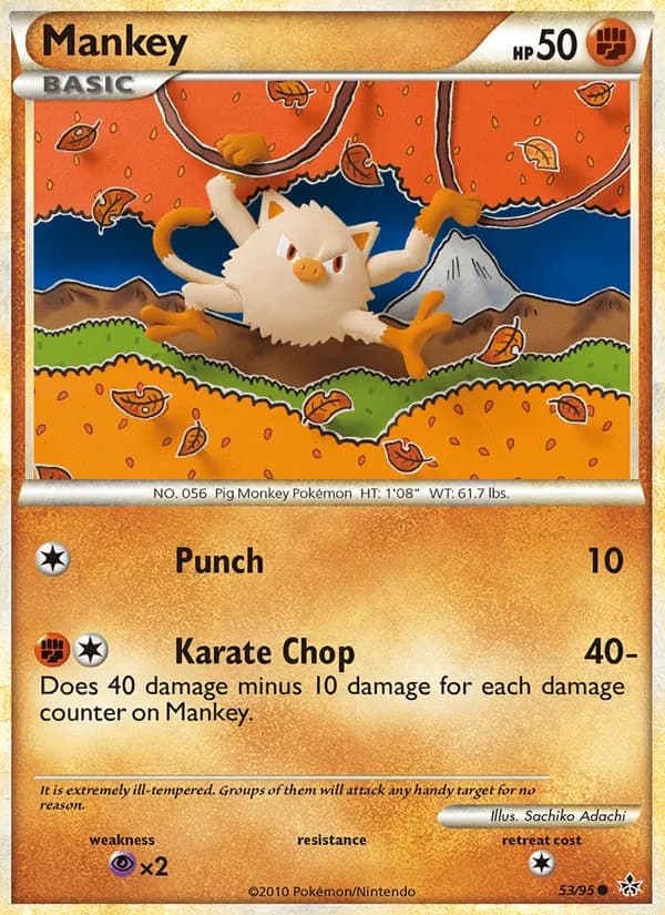 Mankey, catalogue front