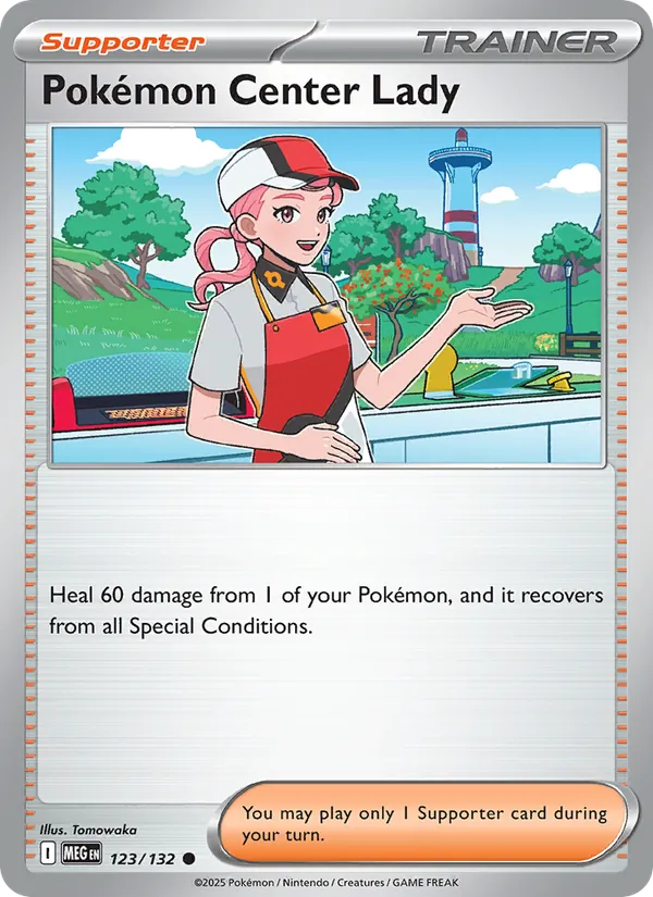 Pokémon Center Lady, catalogue front