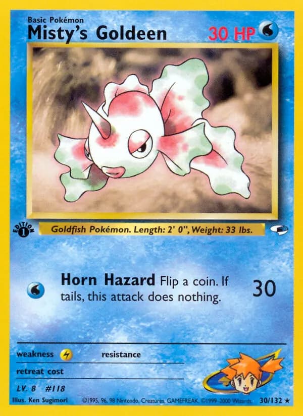 Misty's Goldeen, catalogue front