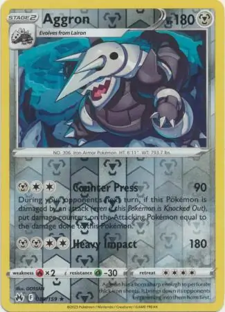 Aggron, catalogue front