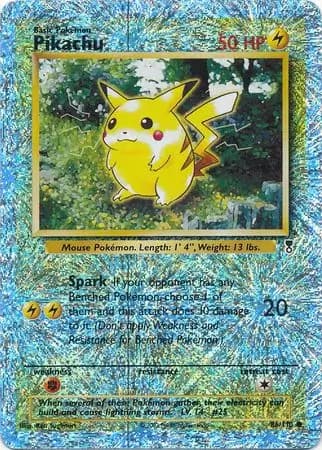 Pikachu, catalogue front