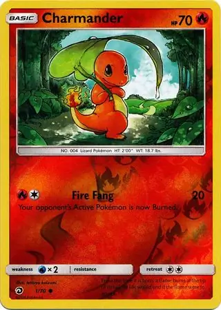 Charmander, catalogue front