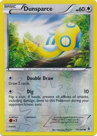 Dunsparce, catalogue front