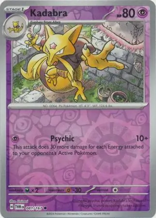 Kadabra, catalogue front