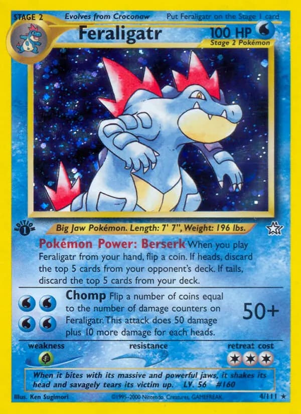 Feraligatr, catalogue front