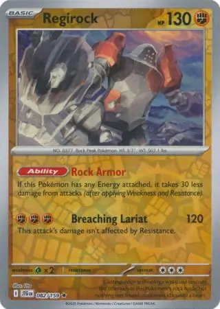 Regirock, catalogue front