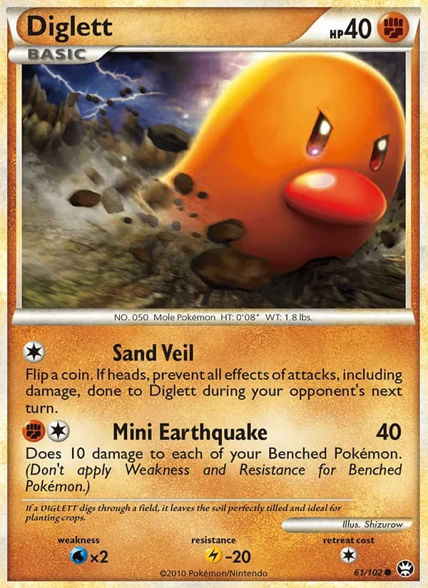 Diglett, catalogue front
