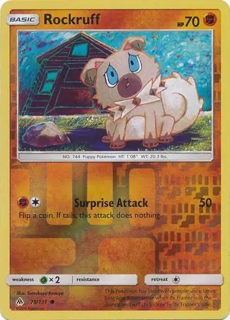 Rockruff, catalogue front