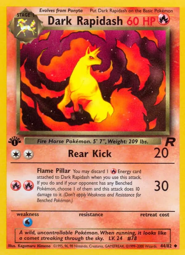 Dark Rapidash, catalogue front