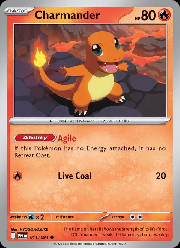 Charmander, catalogue front