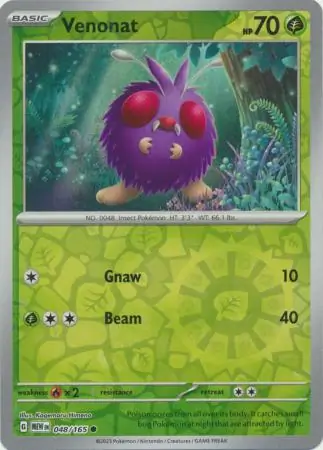 Venonat, catalogue front